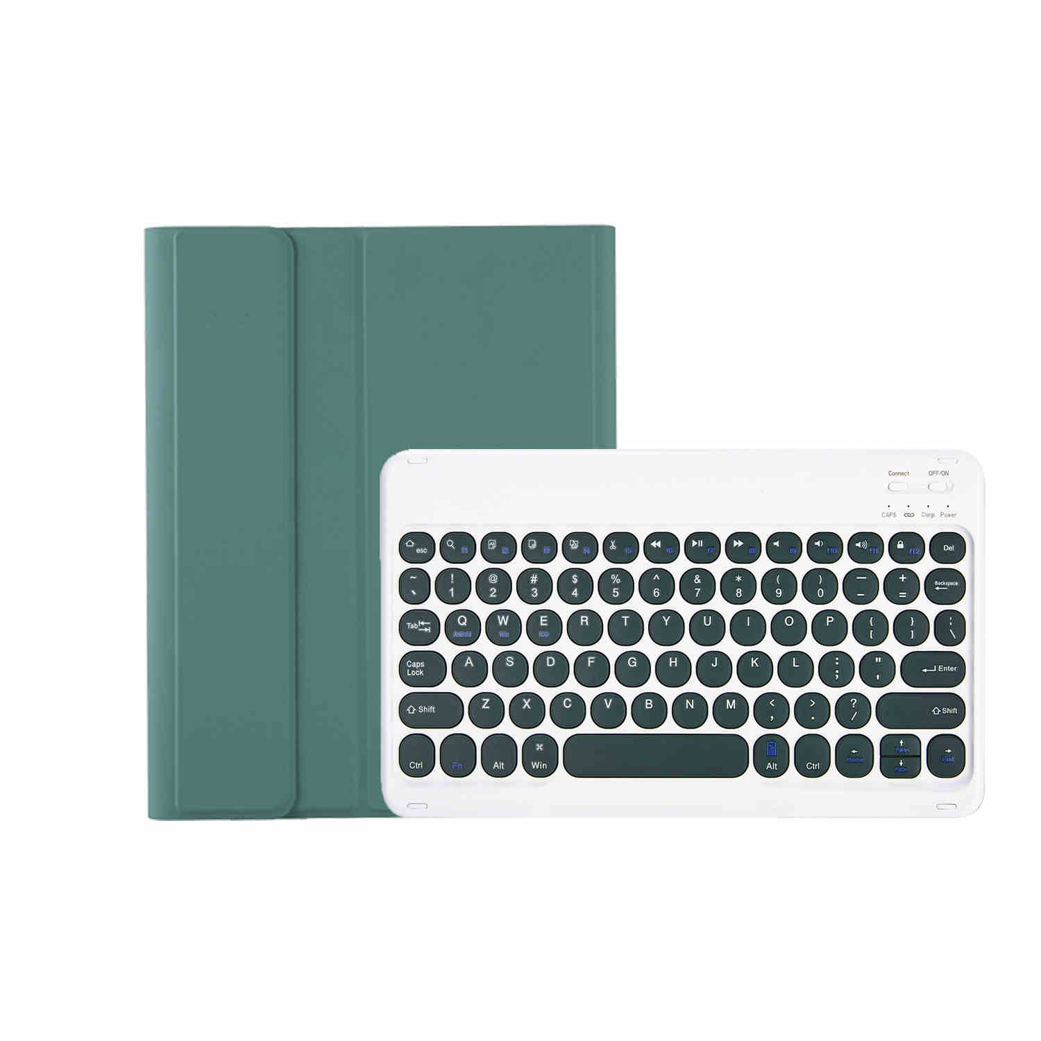 iPad 10th Gen 10.9 2022, iPad 11 (A16 2025) Bluetooth Keyboard Case Cover Green