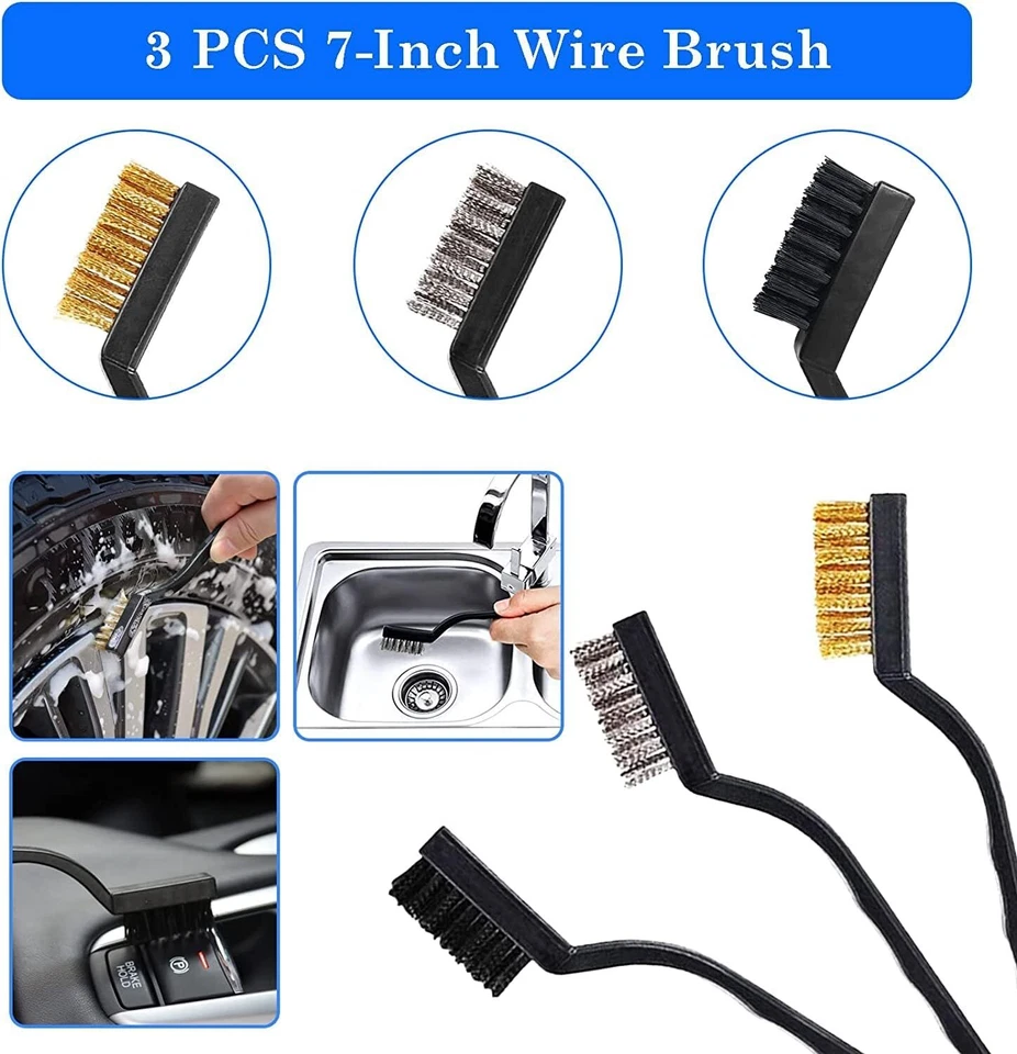 26Pcs Car Detailing Brush Set Car Detailing Kit Auto Detailing Drill Brush Set