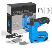 2 in 1 Rechargeable Cordless Electric Stapler Tacker Nail Gun Staples Nails