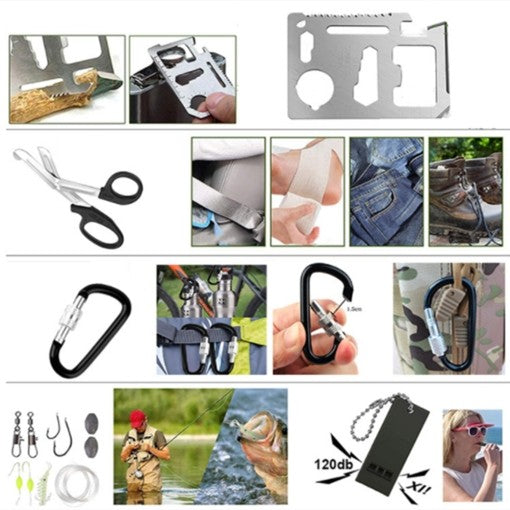 Tactical Emergency Survival Kit Camping SOS Tool