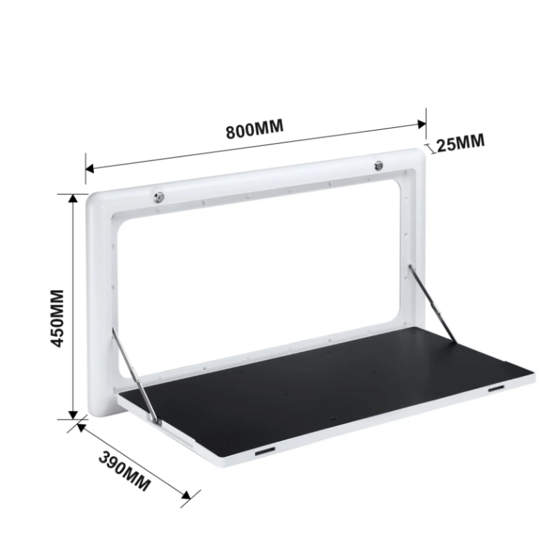 RV Wall Camper Table Folding Picnic Caravan Camping Exterior Mount Workbench