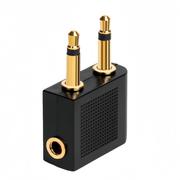 3.5mm Jack Audio Headphones Earphone Adapter for Aeroplane Airplane Plane Travel