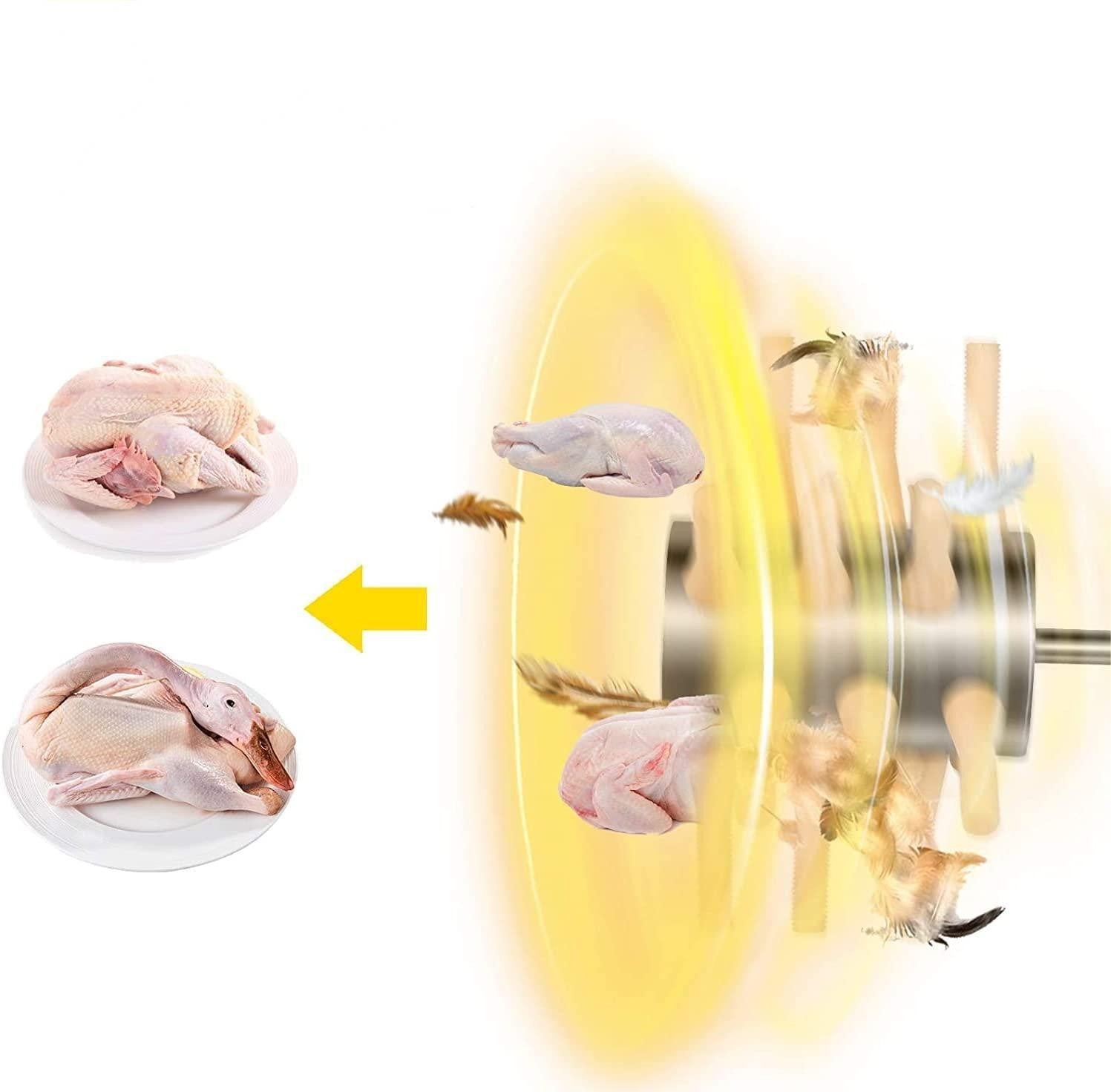 Chicken Duck Plucker Drill Attachment Labor Saving