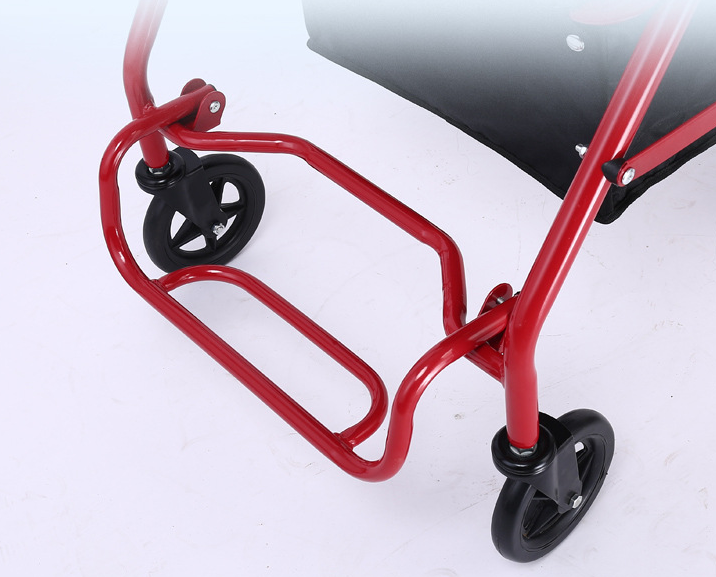 Folding Mobility Walking frame Rollator Seat Walker with Shopping Storage Bag