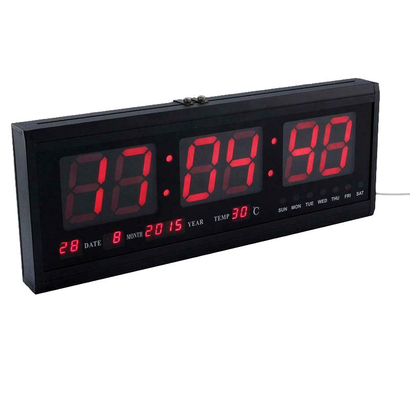 48CM Digital Large Big Jumbo LED Wall Clock Calendar Temperature