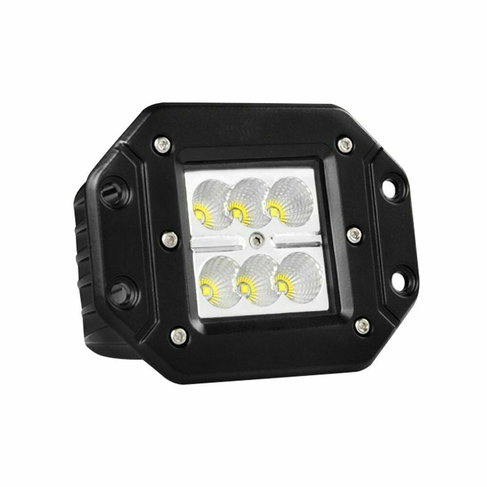 2 x 4inch Flush Mount LED Work Light Bar Flood 12V 24V Truck Reverse 5" Lamp