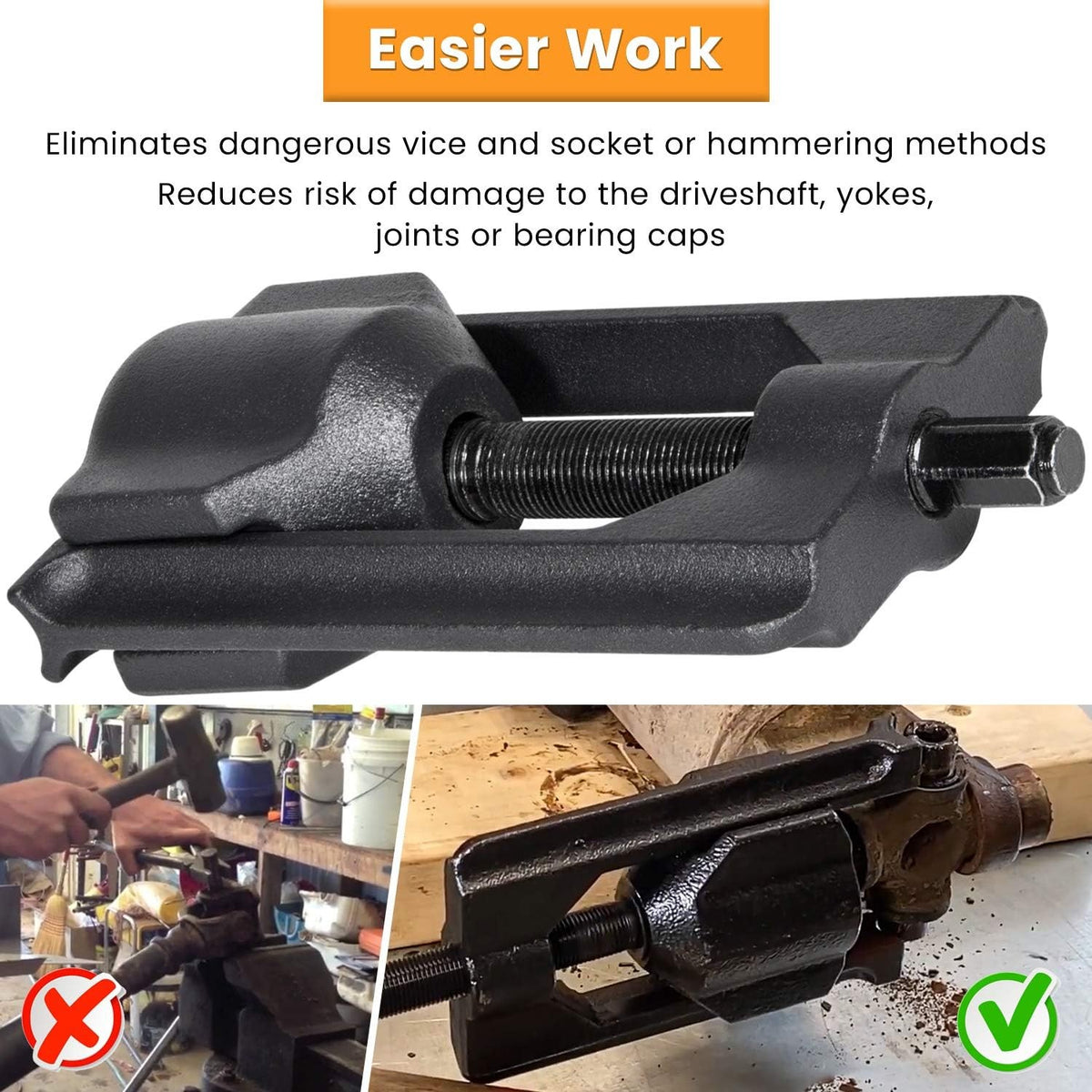 Class 6-8 U Joint Puller Universal Joint Puller for 1.5" to 2.2" Bearing Cups