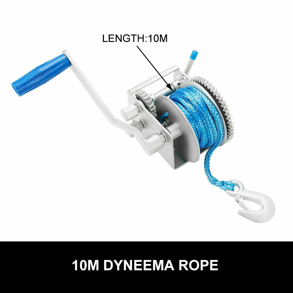 Hand Winch 2000KG/4408LBS Dyneema Rope Car Trailer