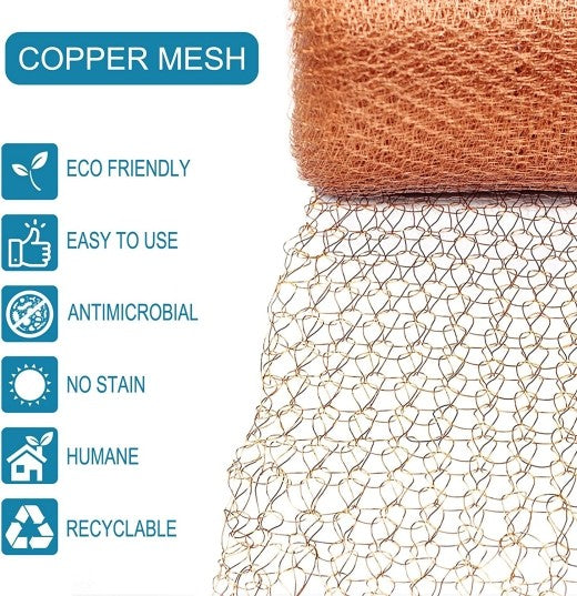 10m Fine Wire Mesh Roll Pure Copper Mesh Rodent Pest Control