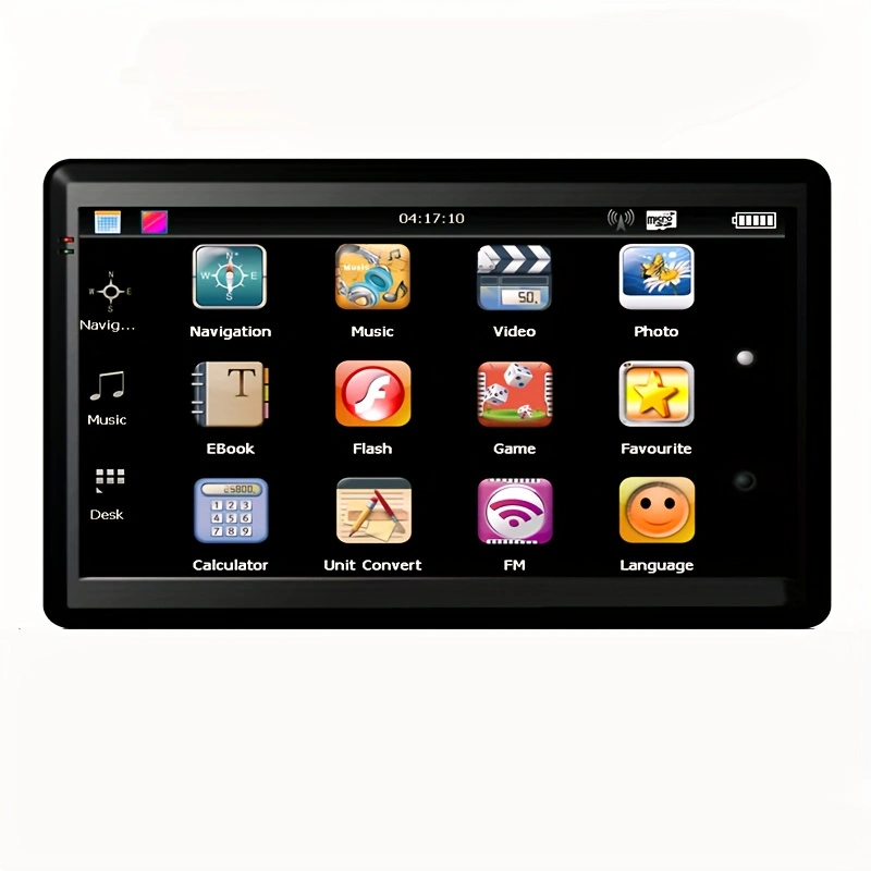 GPS Navigation with Multi-Functional Touch Screen 8G 256M 7 Inch Size