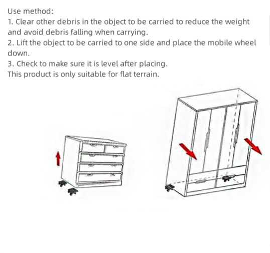 Furniture Mover Tool with Wheels Furniture Slider