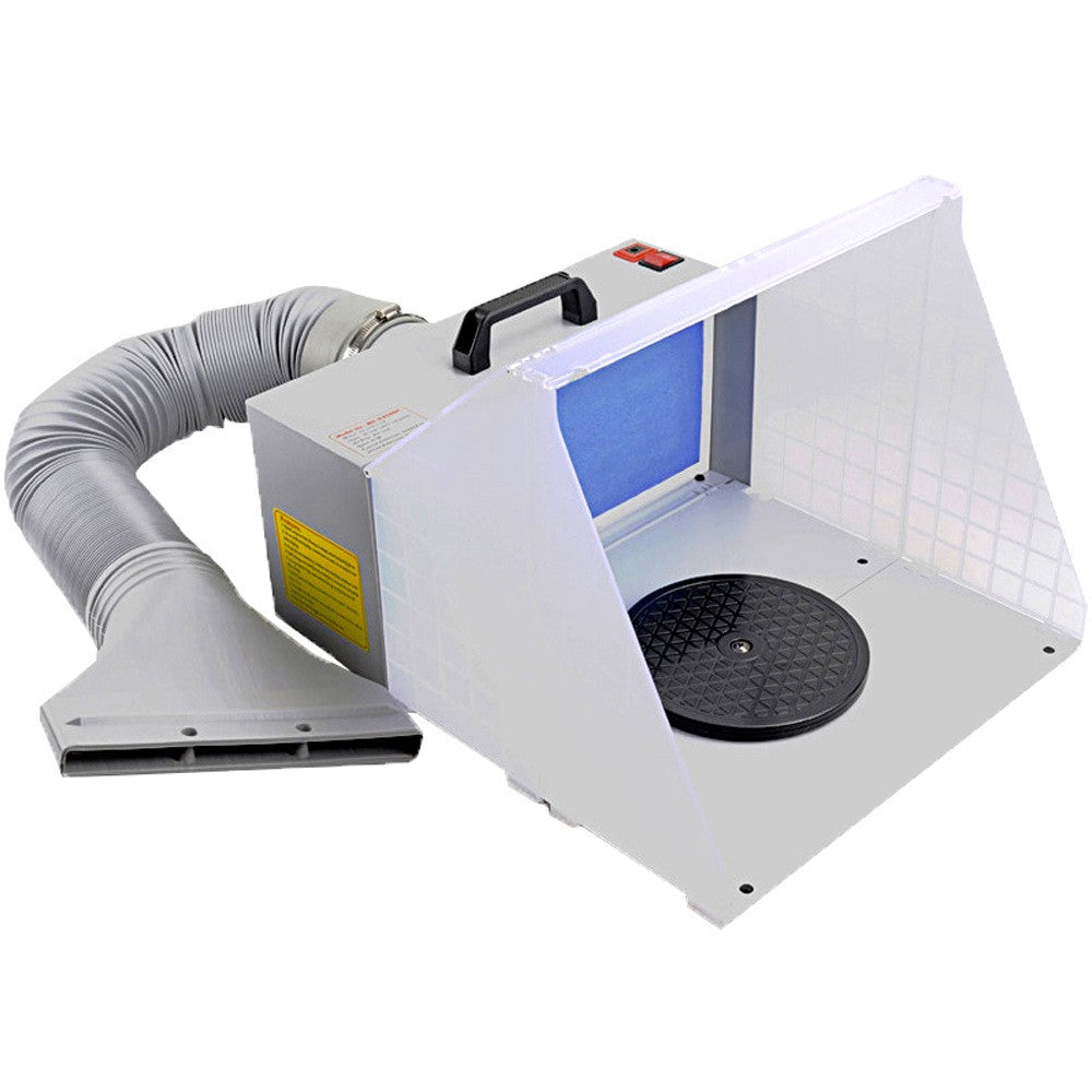 Portable Airbrush Kit Spray Booth with Fan and Hose Tool For Art Craft Painting