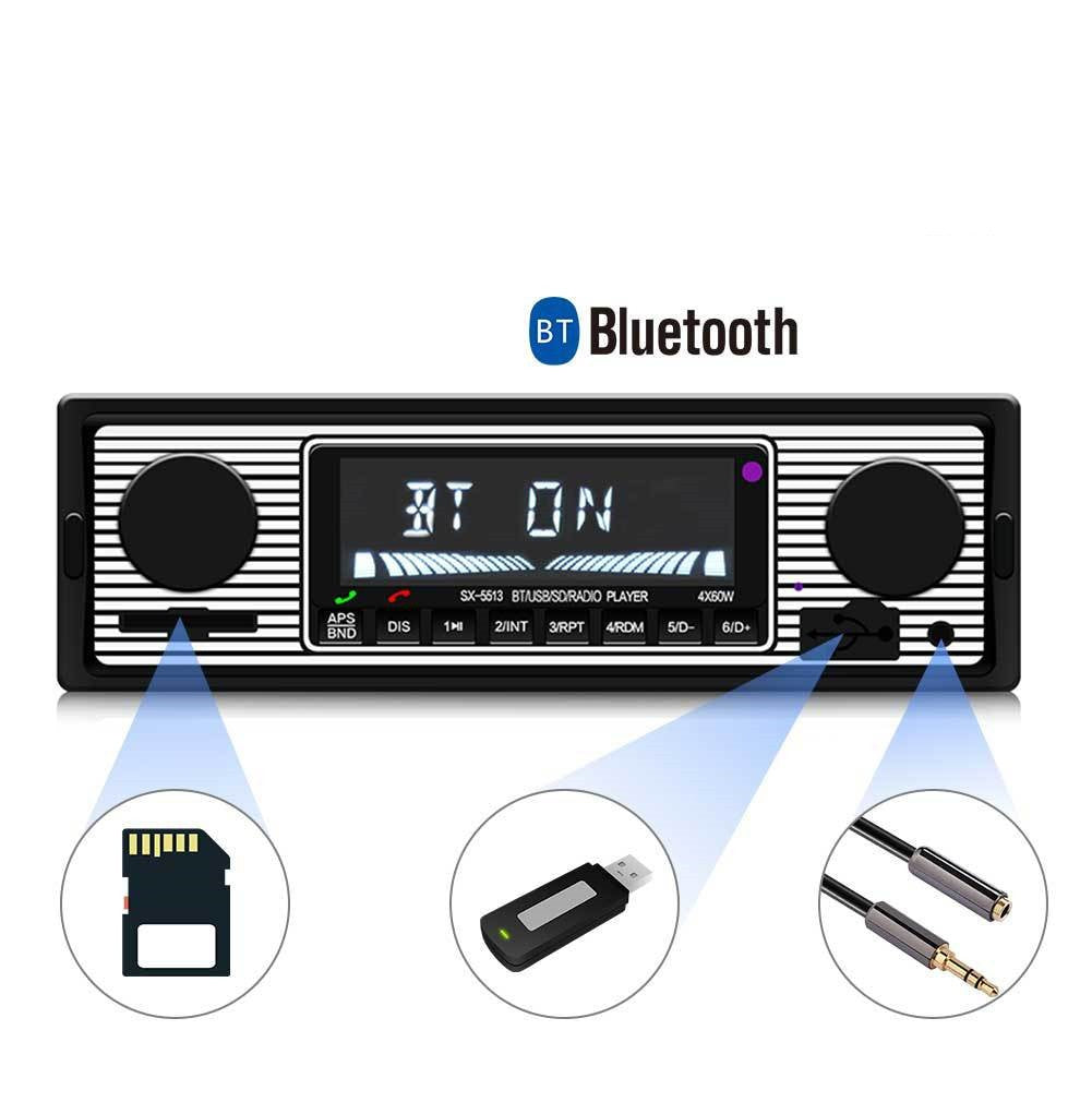 Bluetooth Radio Stereo Audio Head Unit Player Car In-dash MP3/USB/SD/AUX-IN/FM