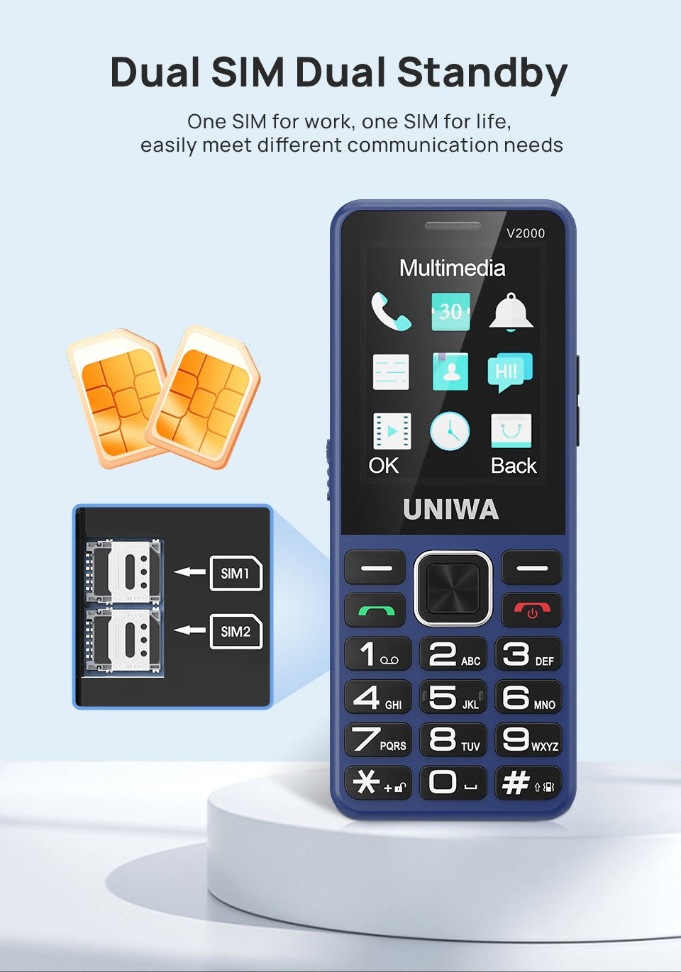2.4 inch 4G Big Button Mobile Phone for Seniors Elderly Unlocked