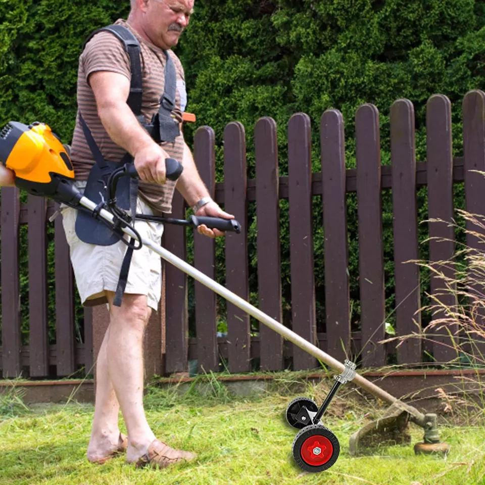 Universal String Trimmer Grass Eater Weed Cutter Adjustable Support Wheels Set