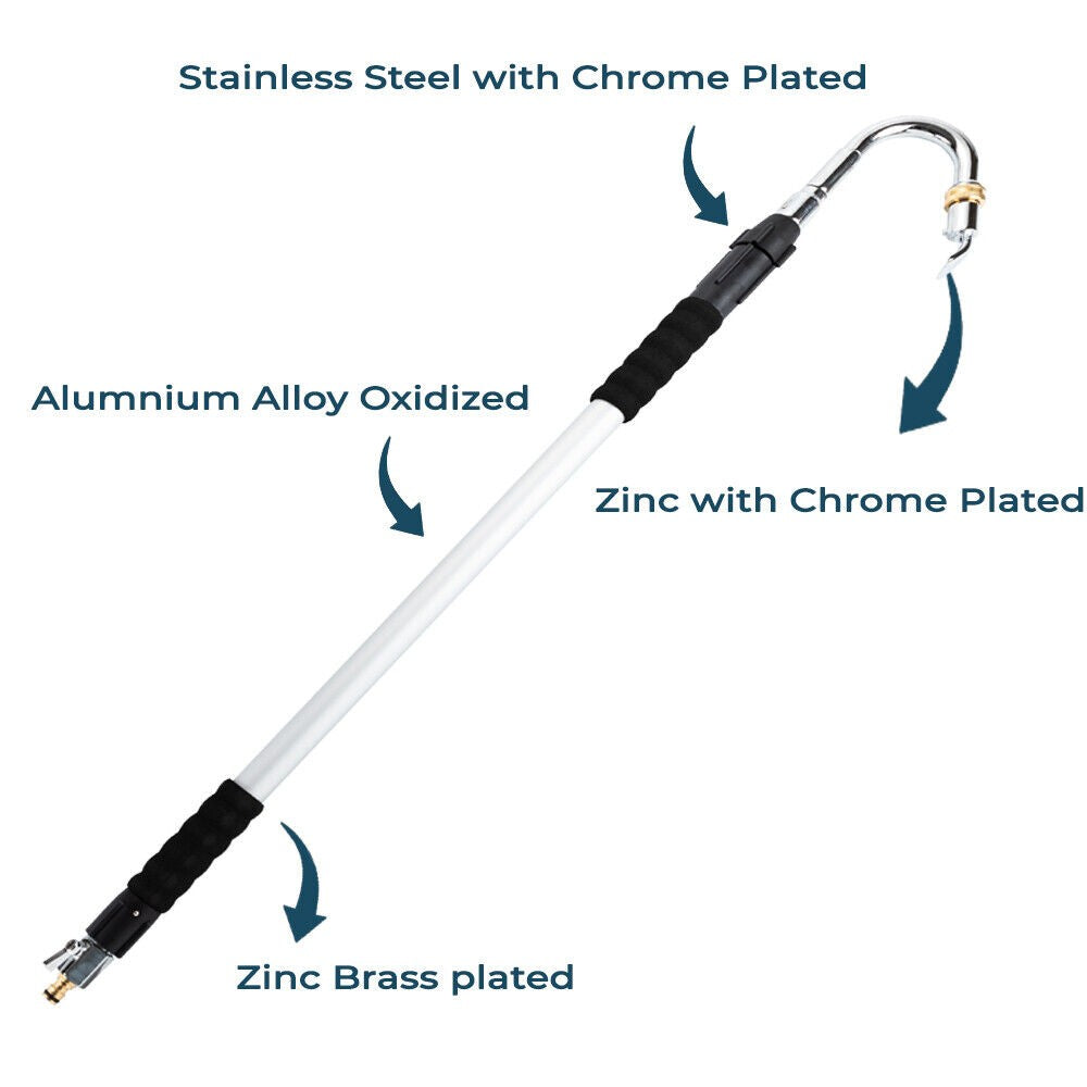 1.75m Gutter Cleaner Telescopic Cleaning Tool Water Wand