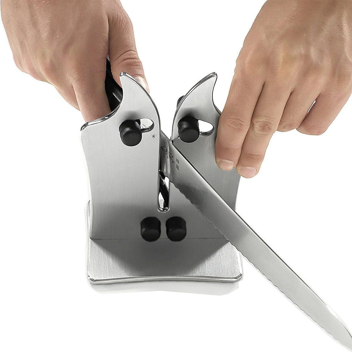 Kitchen Knife Sharpener Sharpens Hones Polishes Standard Blade