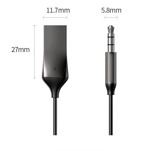 Bluetooth 5.0 Receiver Dongle Car AUX Music 3.5mm Adapter Cable