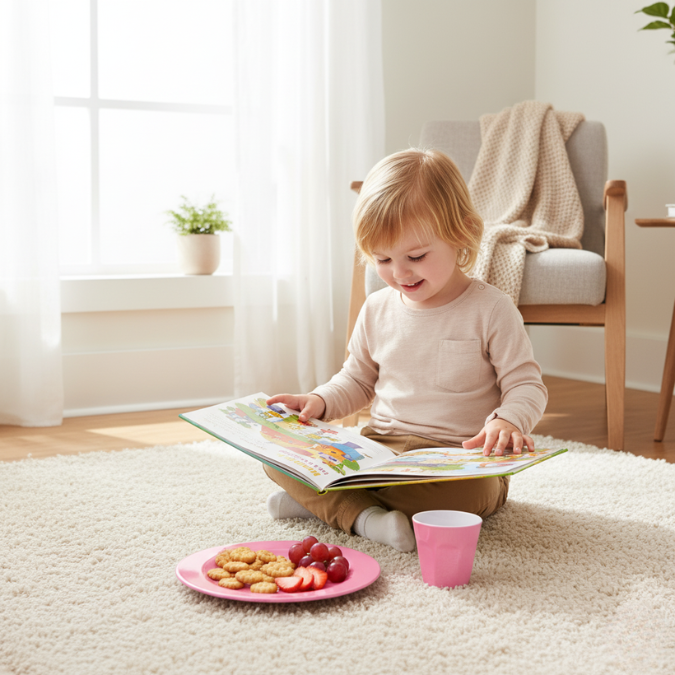 Henni & Friends 20CM Melamine Plates (Set of 6 Pink) BPA Free