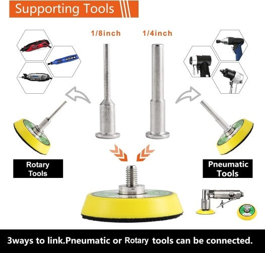 270PCS Sanding Discs Pad Variety Kit