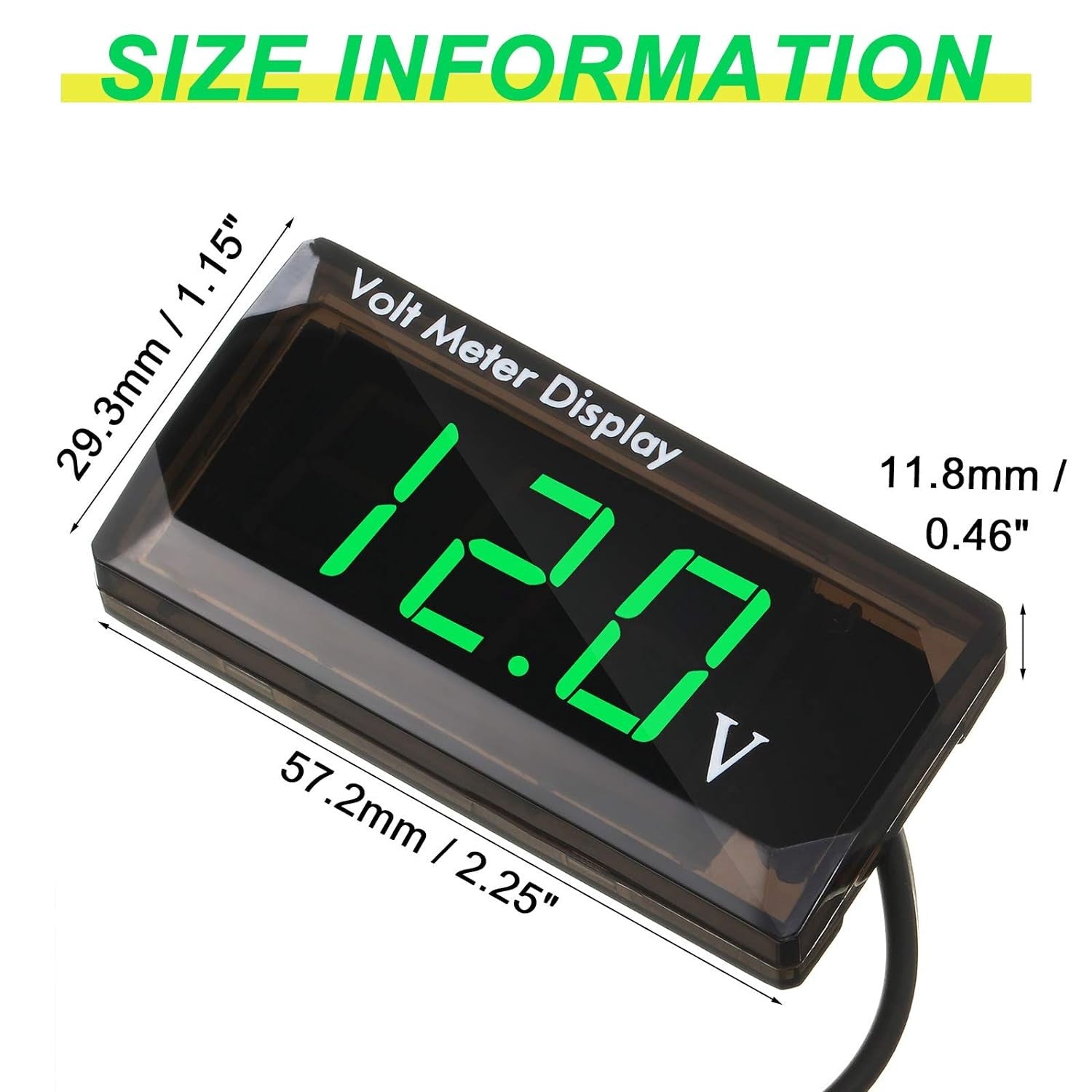 DC 12V LED Digital Monitor Volt Meter Display Battery Gauge Voltage
