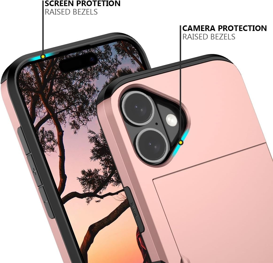 Card Slots Back Holder Case for iPhone 17