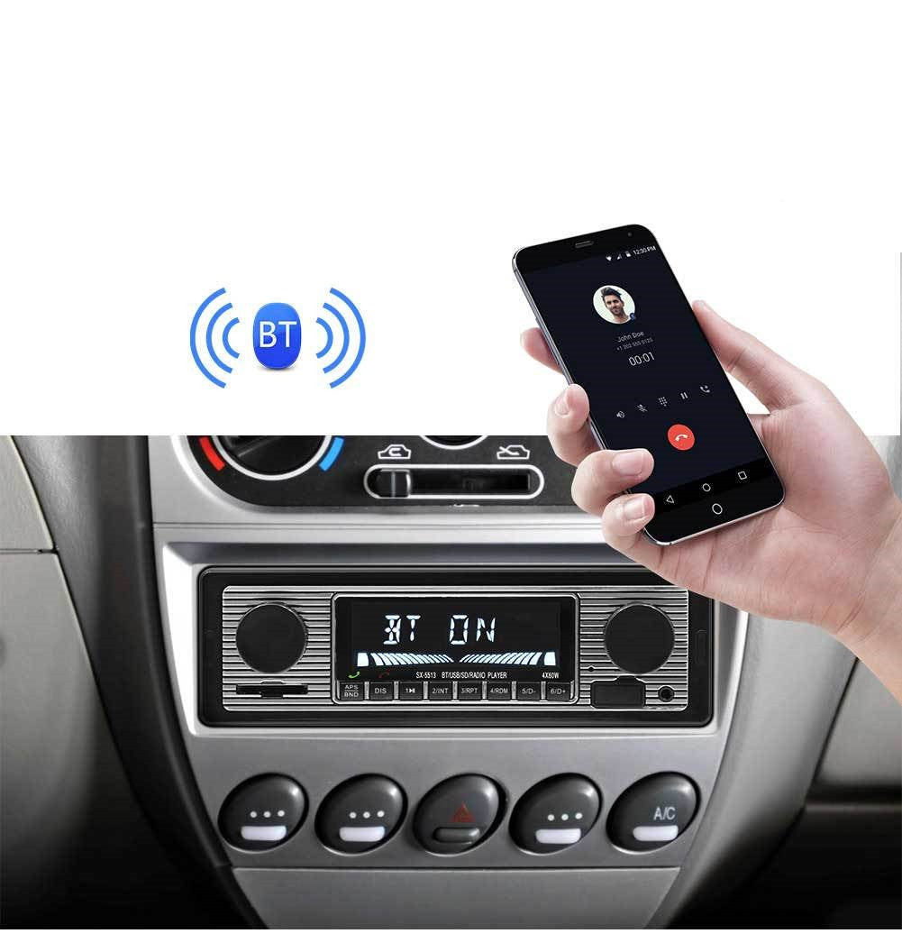 Bluetooth Radio Stereo Audio Head Unit Player Car In-dash MP3/USB/SD/AUX-IN/FM