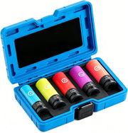 5PCS 1/2" Drive Impact Lug Nut Socket Set Auto Mechanic Repair Tools