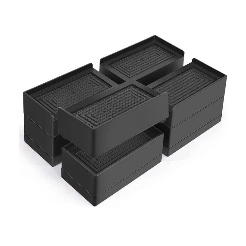 4x Heavy Duty Heavy Duty Furniture Risers Bed Risers 7.5cm