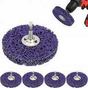 5Pcs 100mm Poly Strip Discs Wheel Paint Rust Removal Clean For Electric Drill