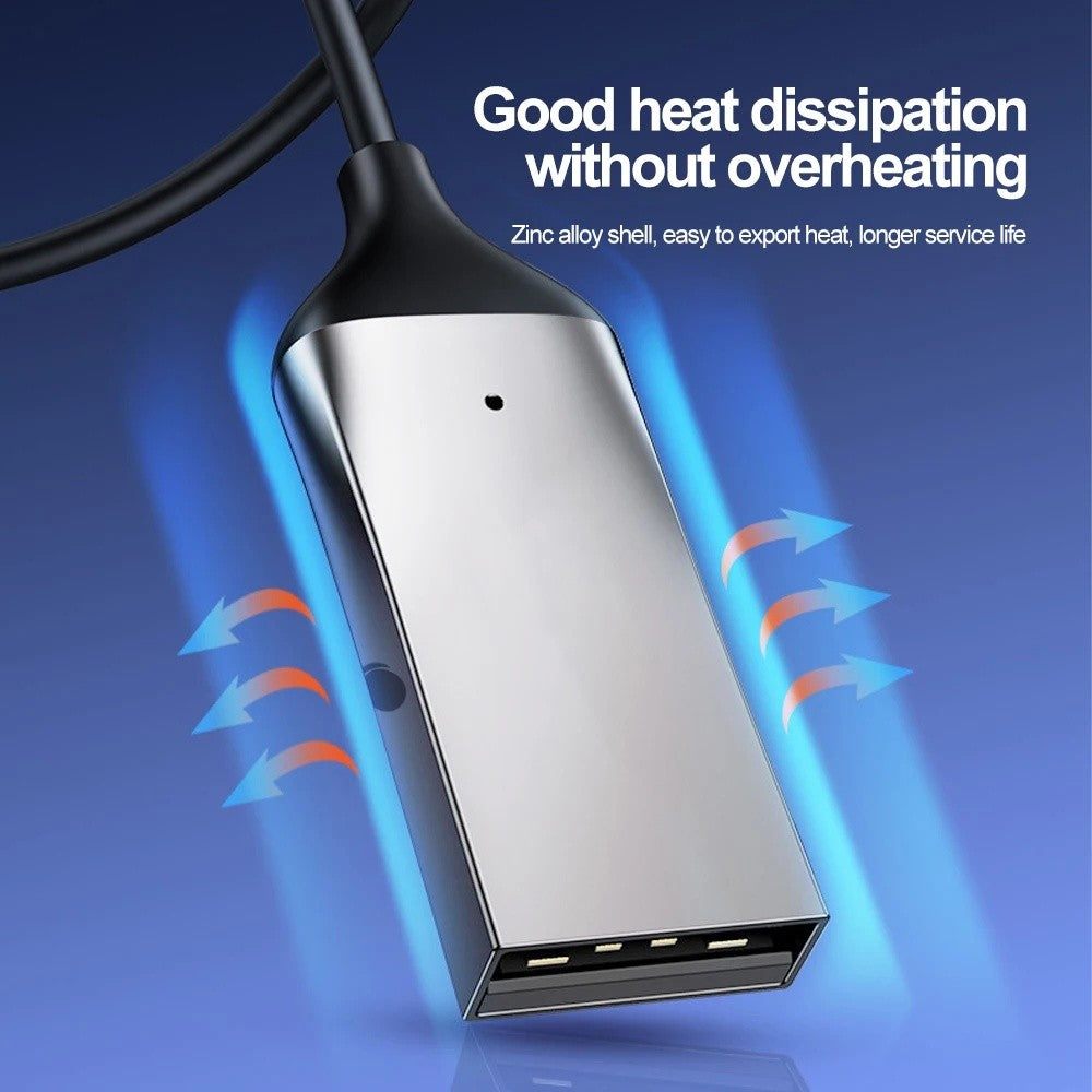 Bluetooth 5.0 Receiver Dongle Car AUX Music 3.5mm Adapter Cable