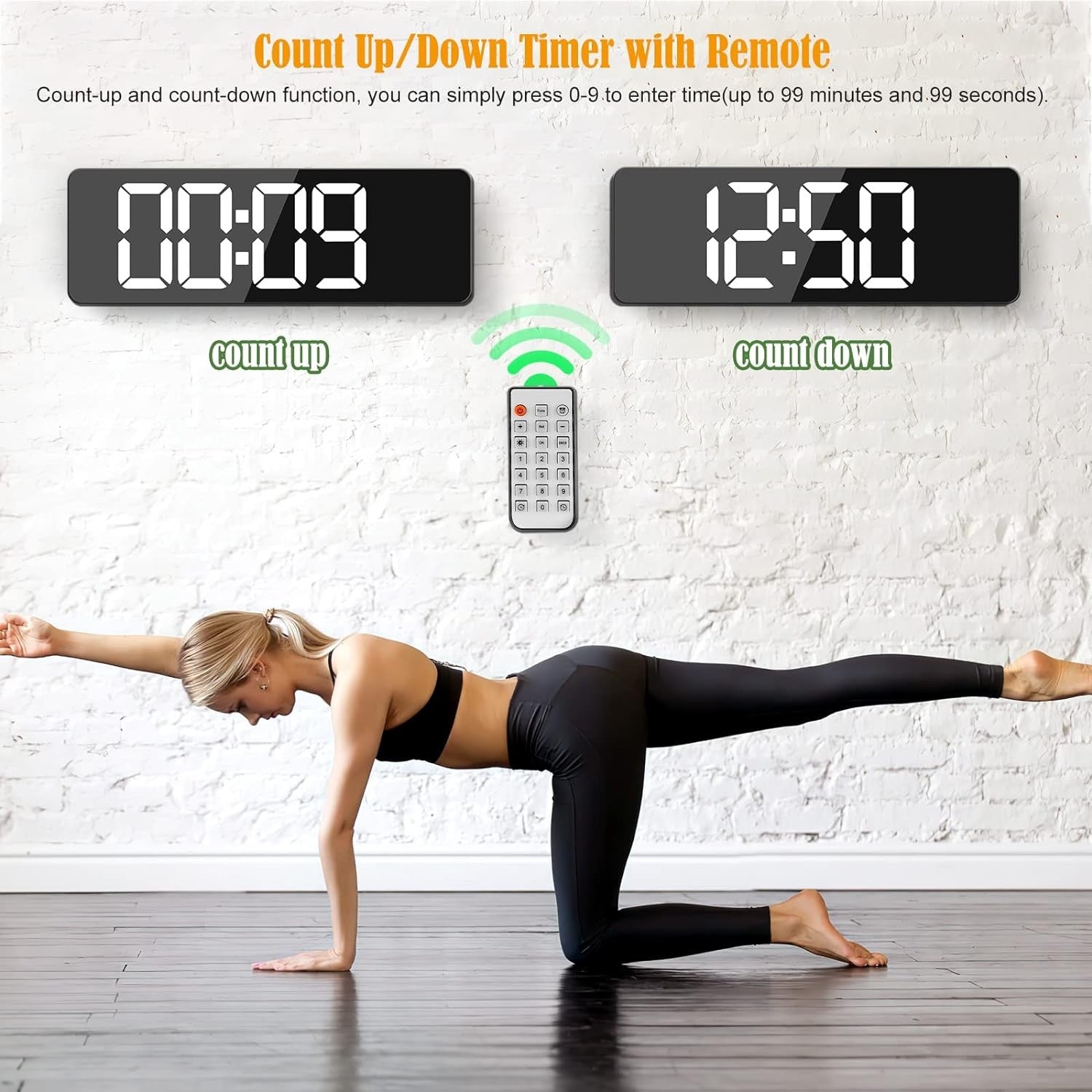 16" Large Digital Wall Clock