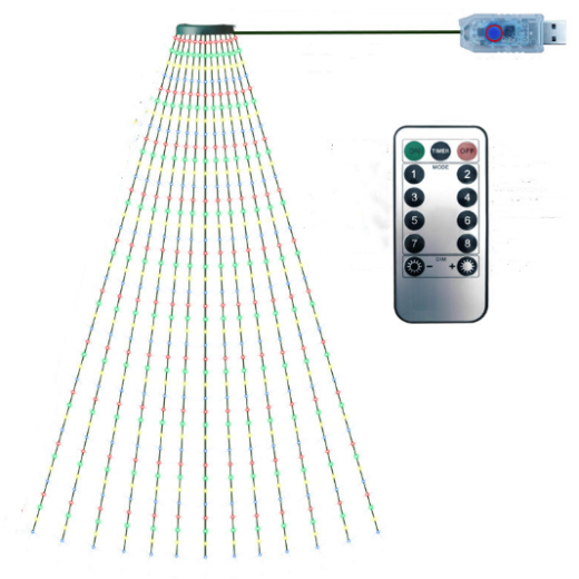 2M Christmas Tree Light Colorful