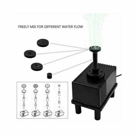 Solar Powered Water Pump Pond Garden Submersible Fountains