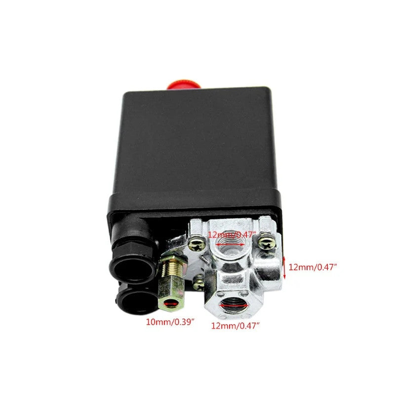 Air Compressor Switch 90PSI-120PSI Control Valve Heavy Duty Pressure