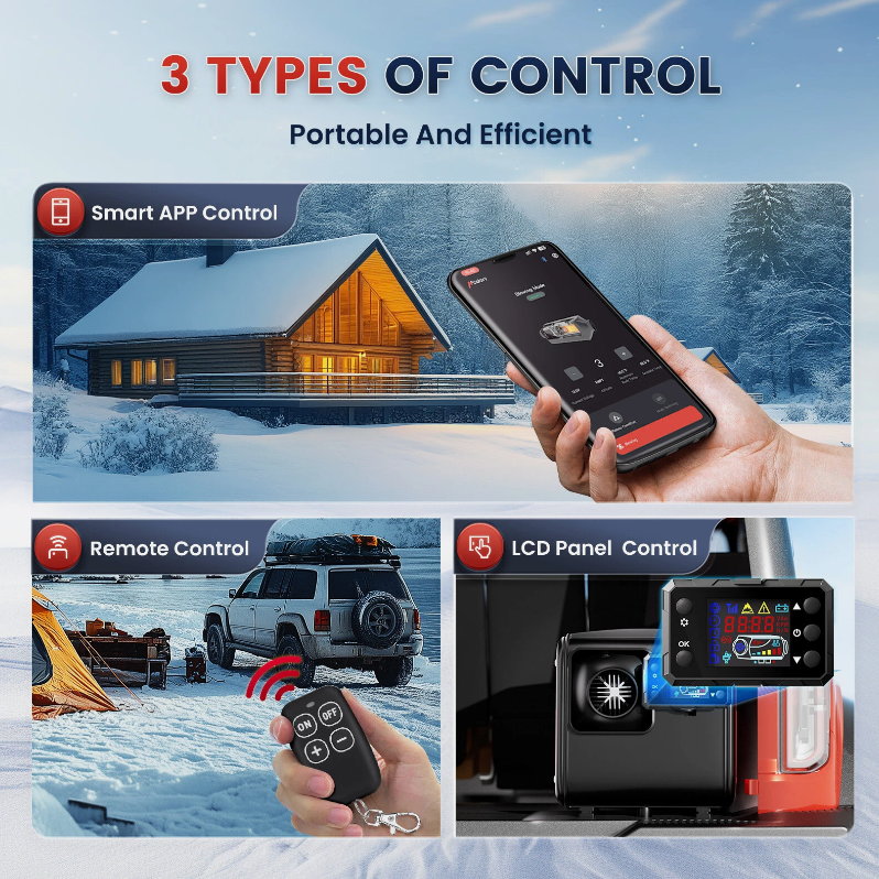 Diesel Air Heater Bluetooth 12V 24V 8KW 240V