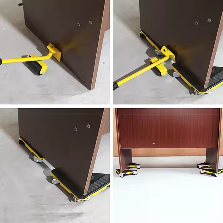 5PCS Furniture Lifter Heavy Roller Move Tool Set Moving Wheel Mover Sliders Kit