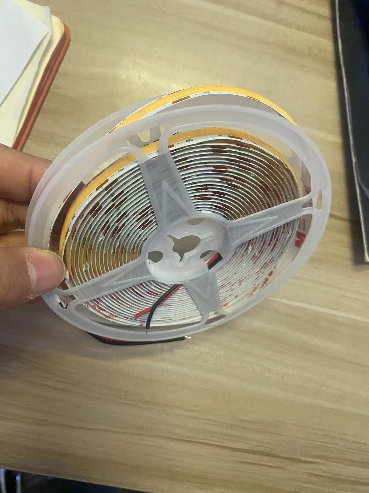 12V COB LED Strip Light 8mm 320 leds/m Warm White Tape Light 10M