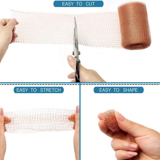 10m Fine Wire Mesh Roll Pure Copper Mesh Rodent Pest Control