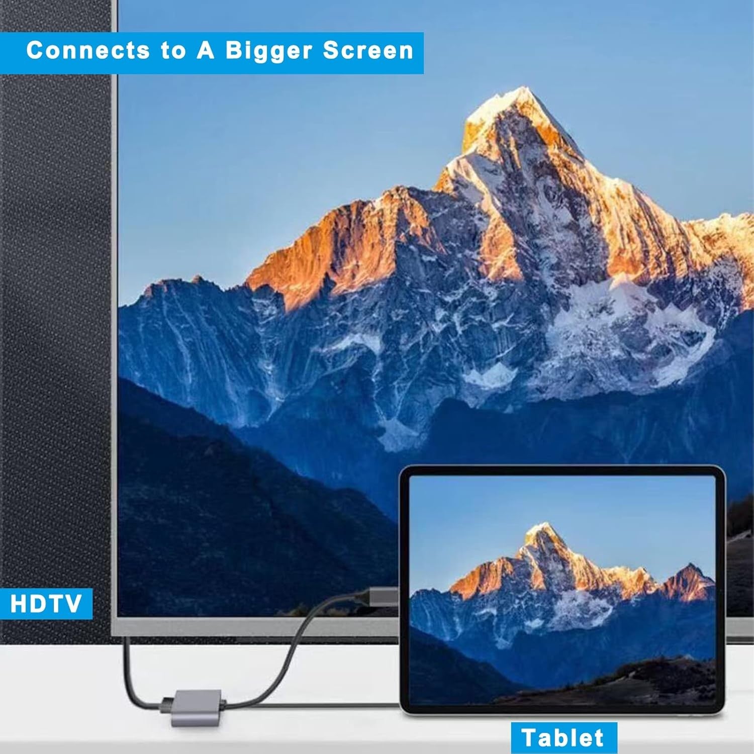 USB C to HDMI VGA Adapter