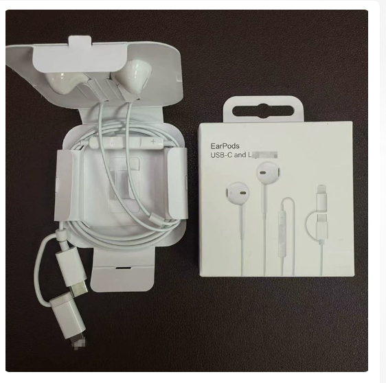 2-in-1 Wired Headphones - USB-C & Lightning, Compatible with iPhone