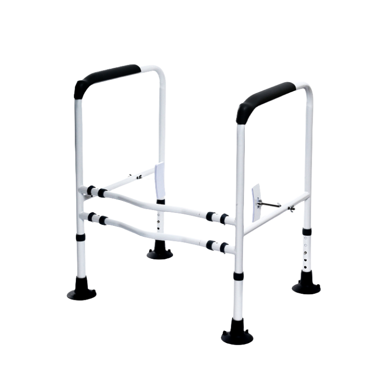Toilet Safety Frame & Rail, Adjustable Bathroom Support Stand Non-Slip Handrails