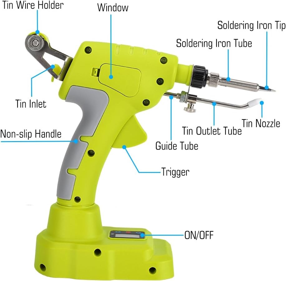(NO Battery) Soldering Welding Welder Iron fits Ryobi 18V Battery
