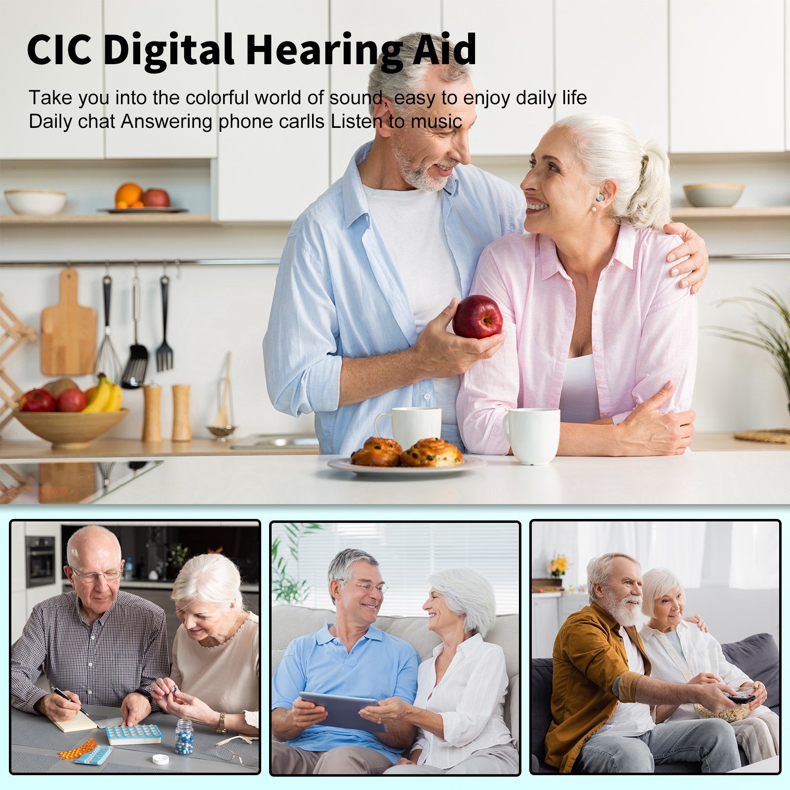 Hearing Aids for Seniors with Noise Cancelling and Volume Control