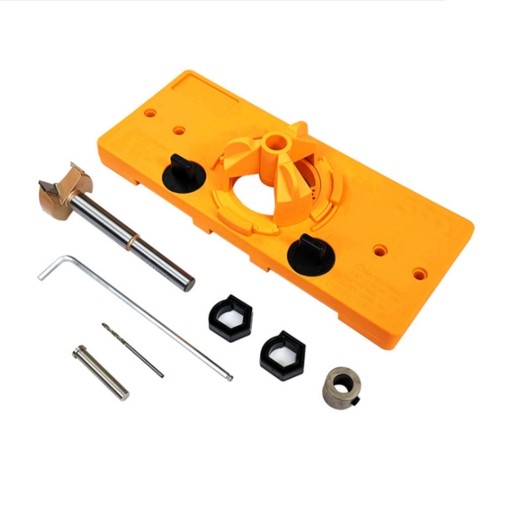 Concealed 35mm Cup Style Hinge Jig Boring Hole Drill Guide with Drill Bit Wood