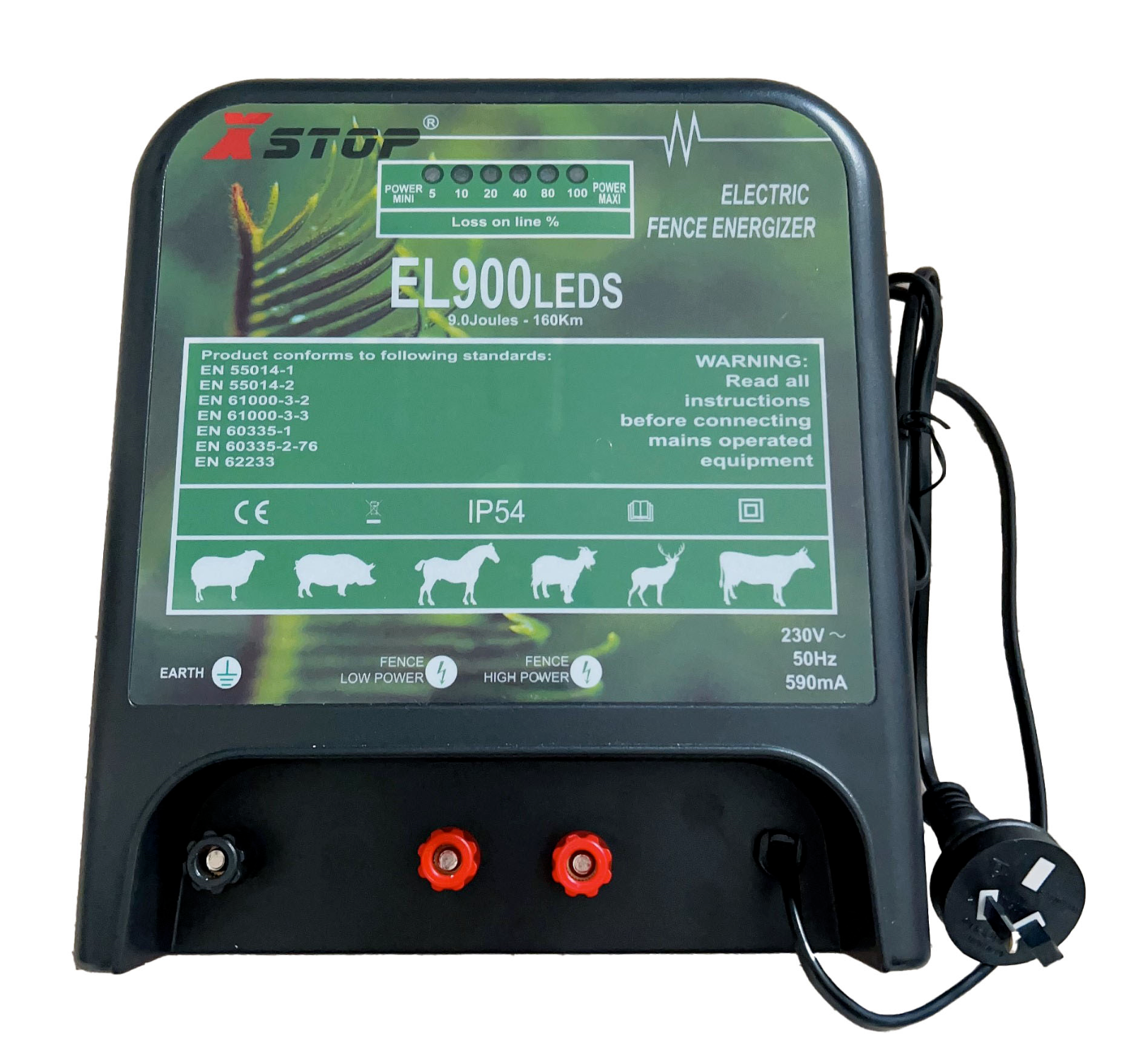 NEW 160km MAINS Power Electric Fence ENERGISER Charger 9 Joules