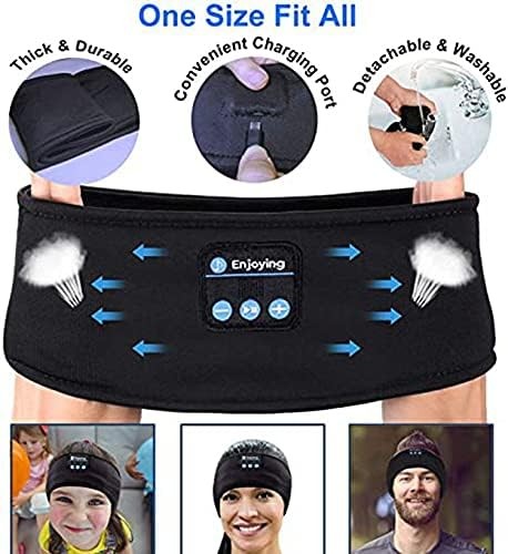 Wireless Bluetooth 5.0 Stereo Eye Mask Headphones Earphone Sleep Music Headband