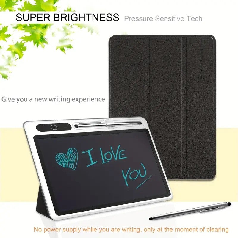 LCD Writing Tablet 10.1" with Faux Leather Case