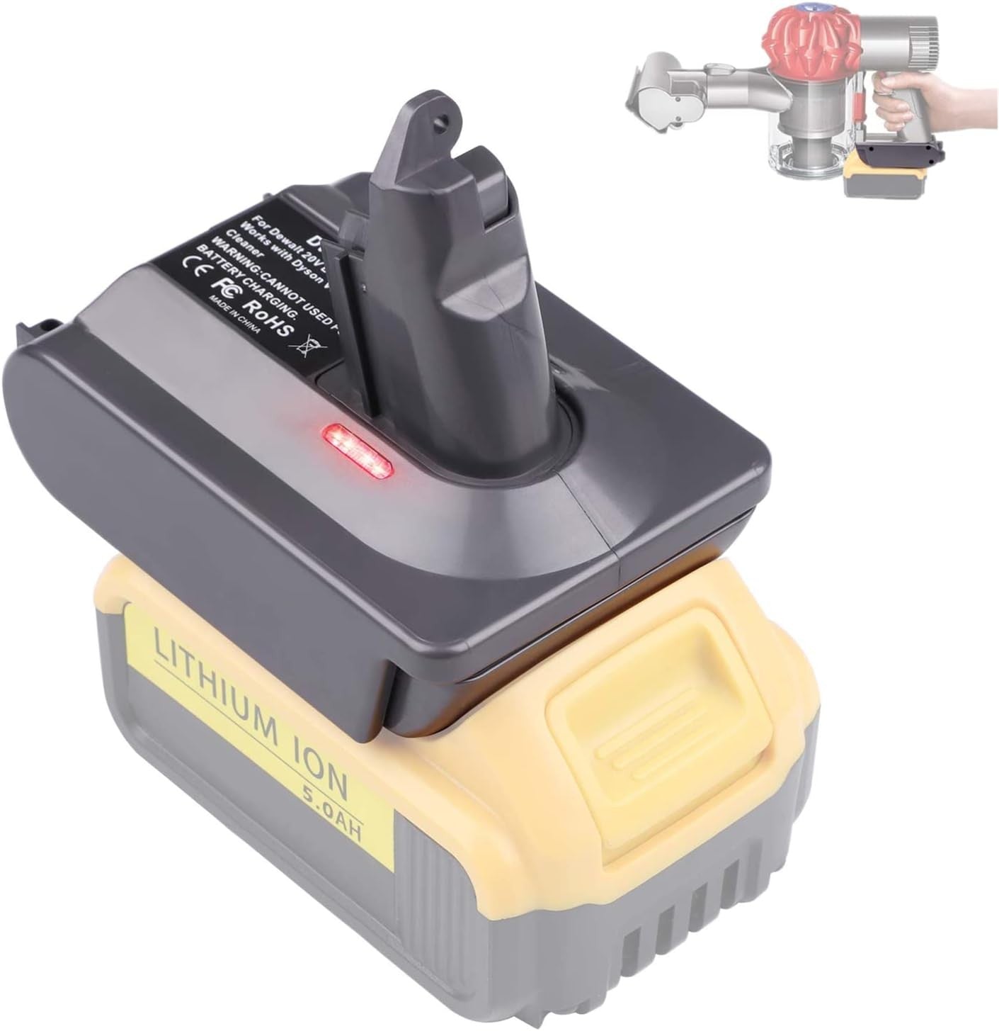 Battery Adapter for Dyson V6 Series Convert for Dewalt Converter