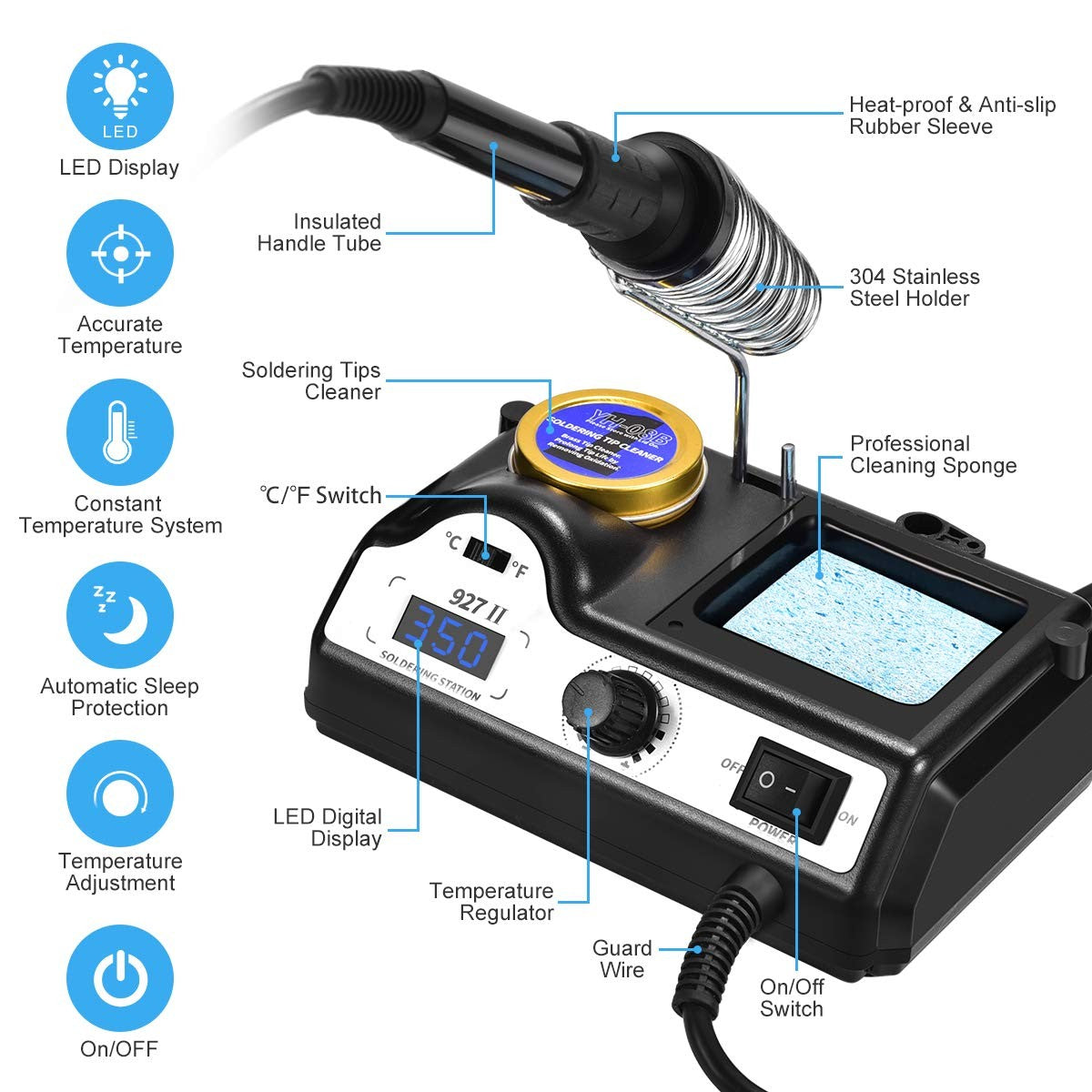 Electric Soldering Iron Station Kit